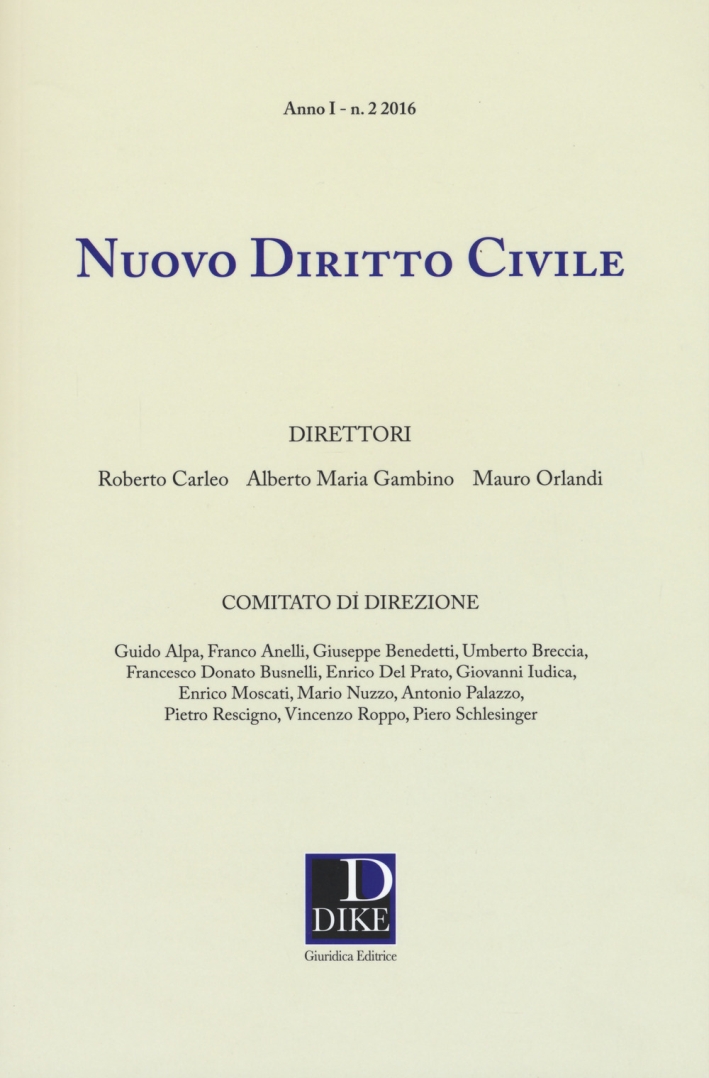 Nuovo diritto civile (2016). Vol. 2 Nuovo diritto civile (2016). Vol. 2