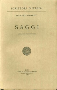 Francesco Algarotti. Saggi