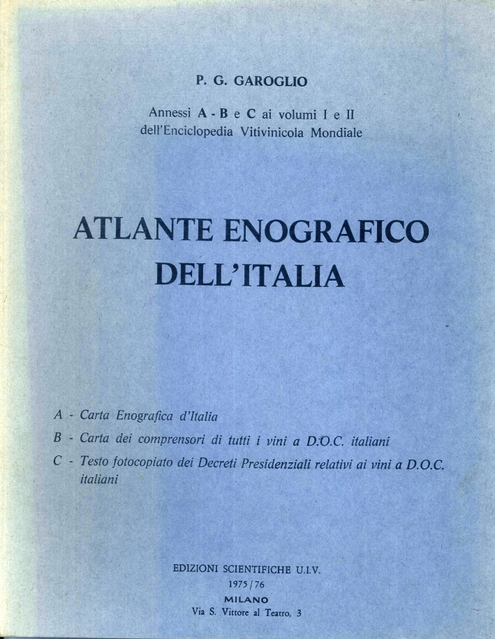 Atlante Enografico Dell'Italia Atlante Enografico Dell'Italia