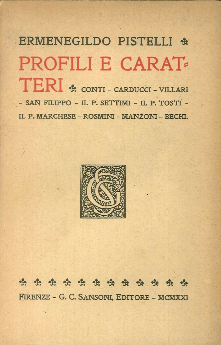 Profili e Caratteri Profili e Caratteri