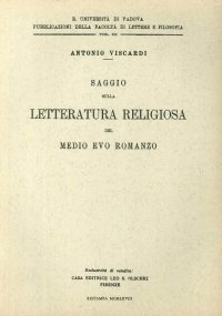 Saggio sulla Letteratura Religiosa del Medio Evo Romanzo