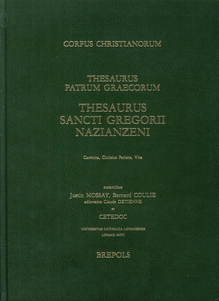Thesaurus Sancti Gregorii Nazianzeni: Enumeratio lemmatum Carmina, Christus Patiens, Vita