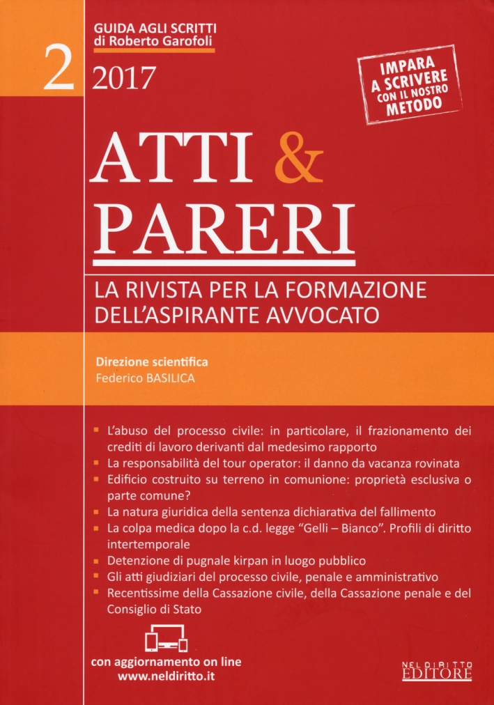Atti & pareri. Vol. 2 Atti & pareri. Vol. 2