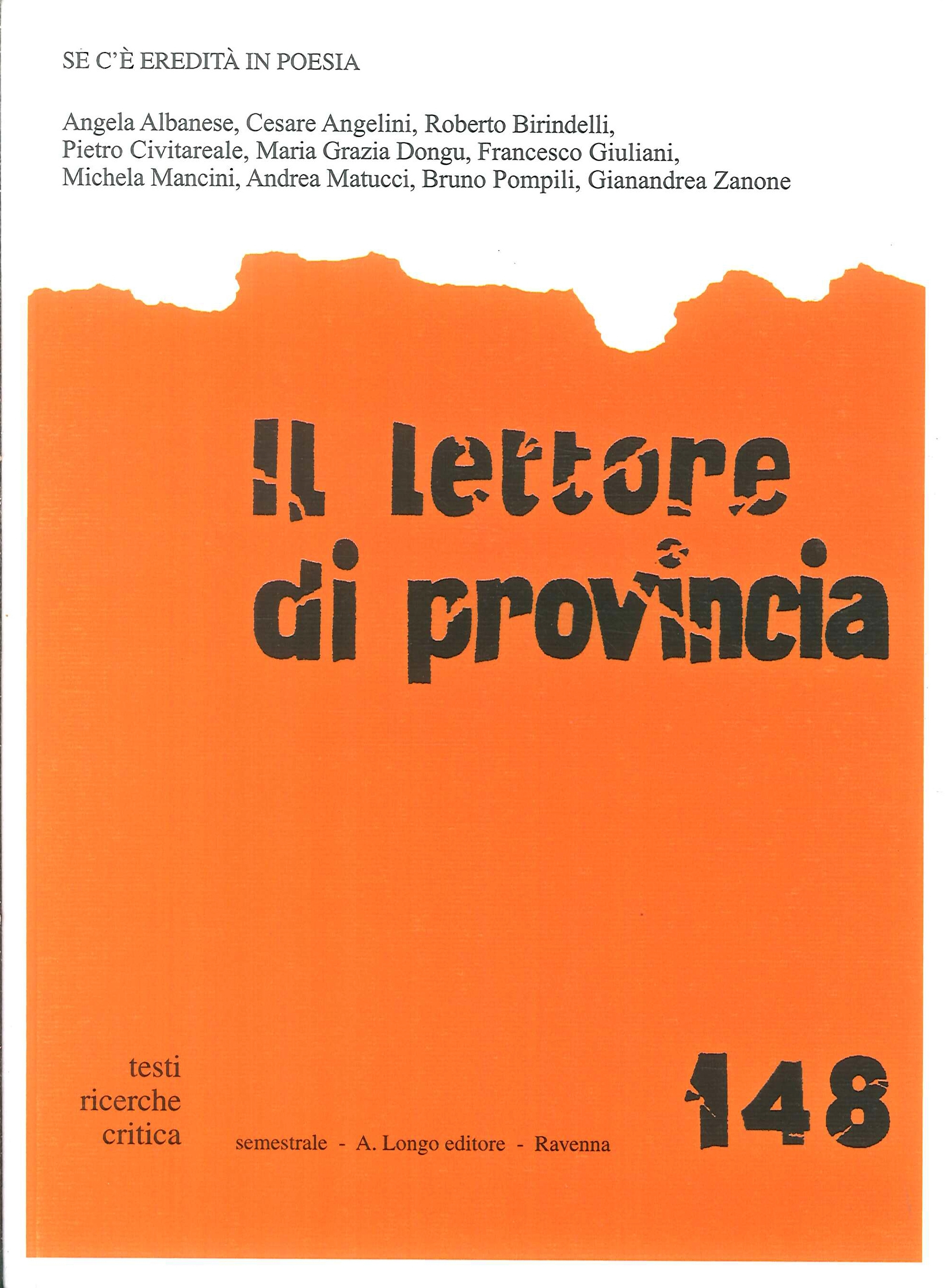 Il lettore di provincia 148 Il lettore di provincia 148