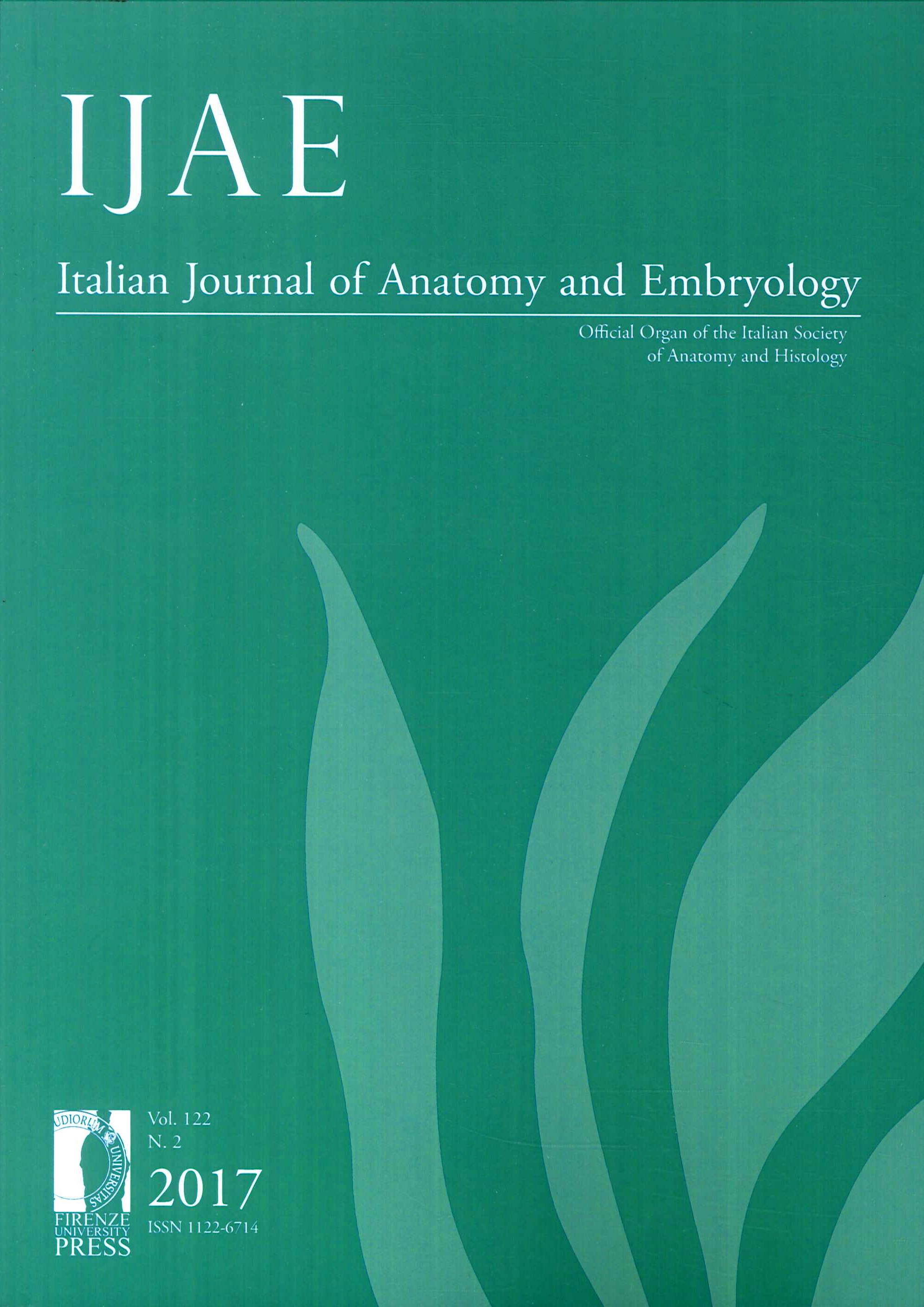 IJAE. Italian Journal of Anatomy and Embryology. Vol 122, N. 2. 2017 IJAE. Italian Journal of Anatomy and Embryology. Vol 122, N. 2. 2017