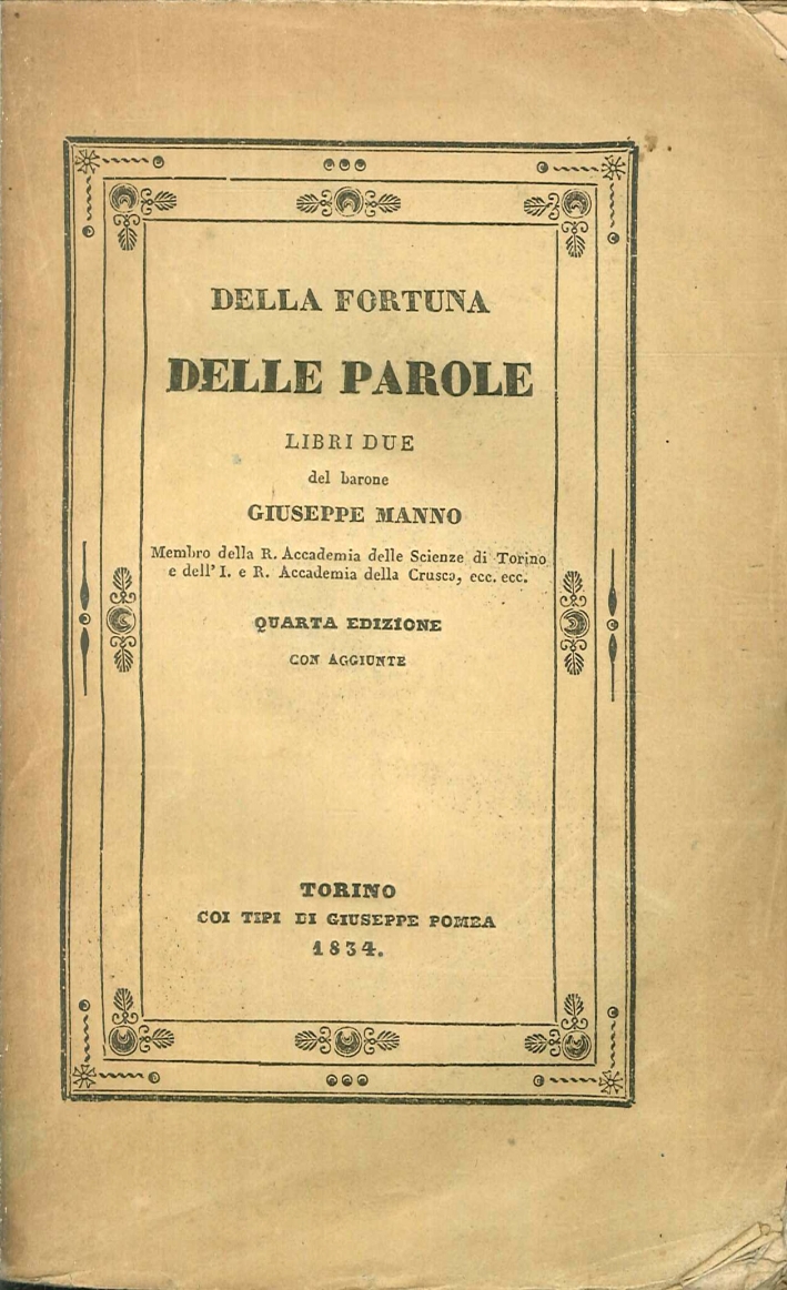 Della Fortuna delle Parole