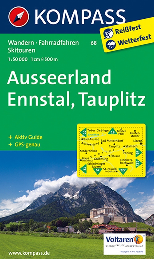 Wanderkarte n. 68. Ausseerland-Ennstal-Tauplitz Wanderkarte n. 68. Ausseerland-Ennstal-Tauplitz