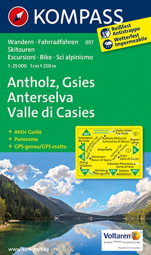 Wanderkarte n. 57. Antholz-Gsies-Anterselva-Valle di Casies Wanderkarte n. 57. Antholz-Gsies-Anterselva-Valle di Casies