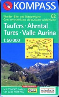 Carta escursionistica n. 82. Tures, Valle Aurina 1:50.000