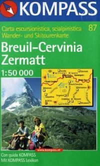 Carta escursionistica n. 87. Breuil, Cervinia, Zermatt 1:50.000