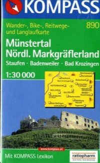 Wanderkarte n. 890. Badenweiler, Bad Krozingen