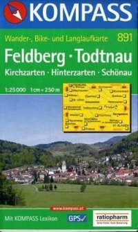 Wanderkarte n. 891. Feldberg, Todtnau