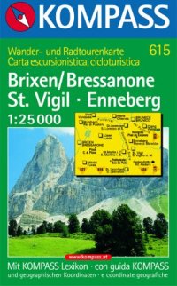 Carta escursionistica n. 615. Brixen, Bressanone