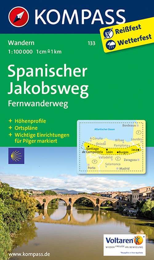 Carta escursionistica n. 133. Cammino di Santiago tratto spagnolo-Spanischer Jakobsweg 1:100.000. Ediz. bilingue Carta escursionistica n. 133. Cammino di Santiago tratto spagnolo-Spanischer Jakobsweg 1:100.000. Ediz. bilingue
