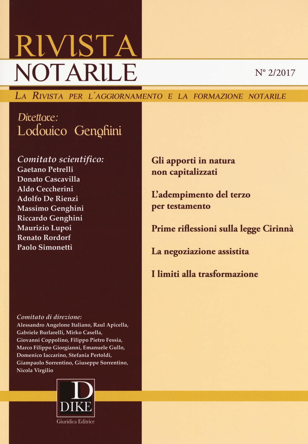 Rivista notarile (2017). Vol. 2 Rivista notarile (2017). Vol. 2