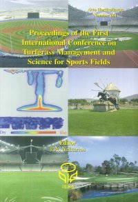 Proceedings of the First International Conference on Turfgrass Management and Science for Sports Fields