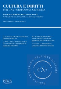Cultura e diritti. Per una formazione giuridica (2017). Vol. 1: Gennaio-aprile
