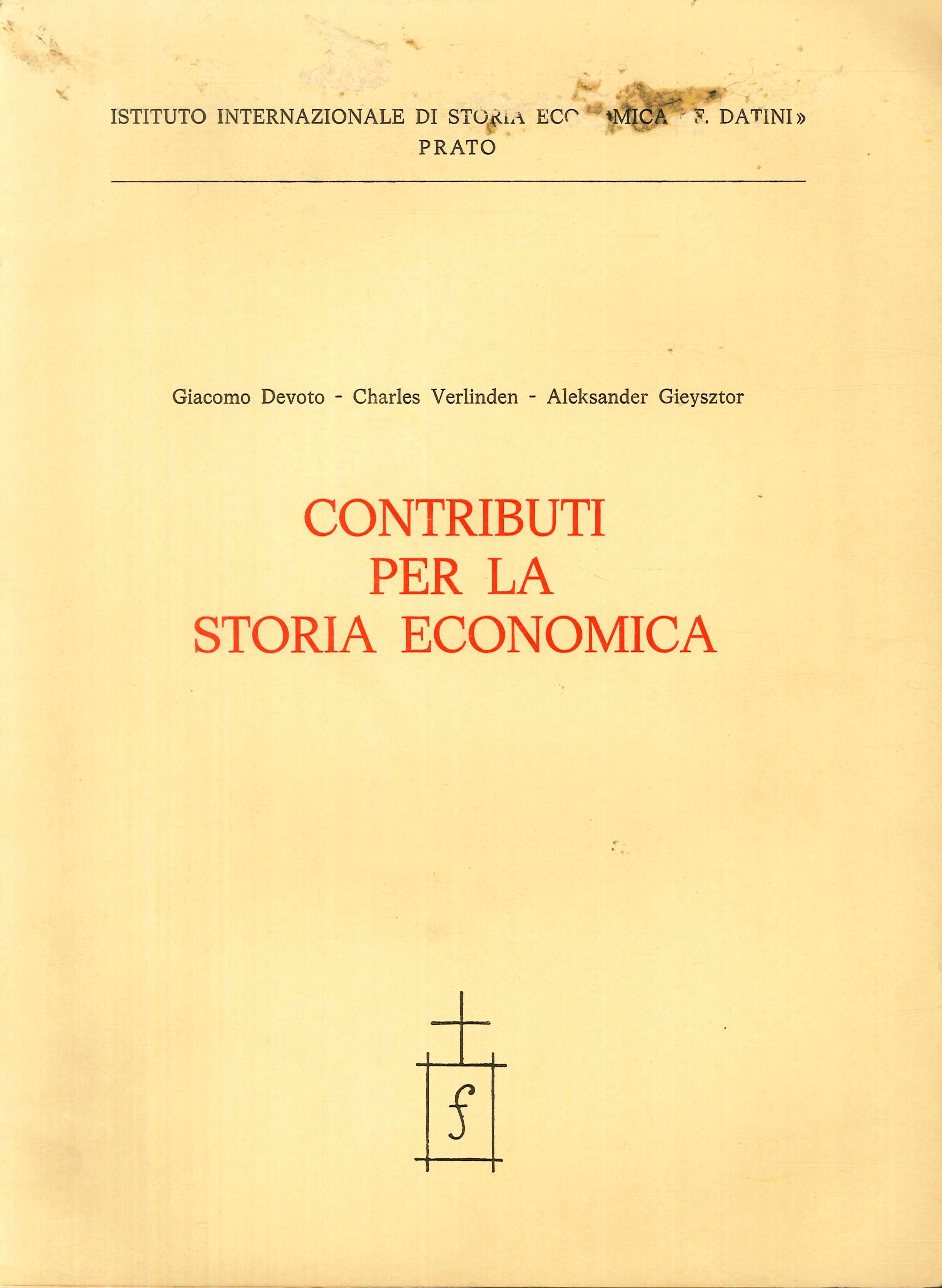 Contributi per la Storia Economica Contributi per la Storia Economica