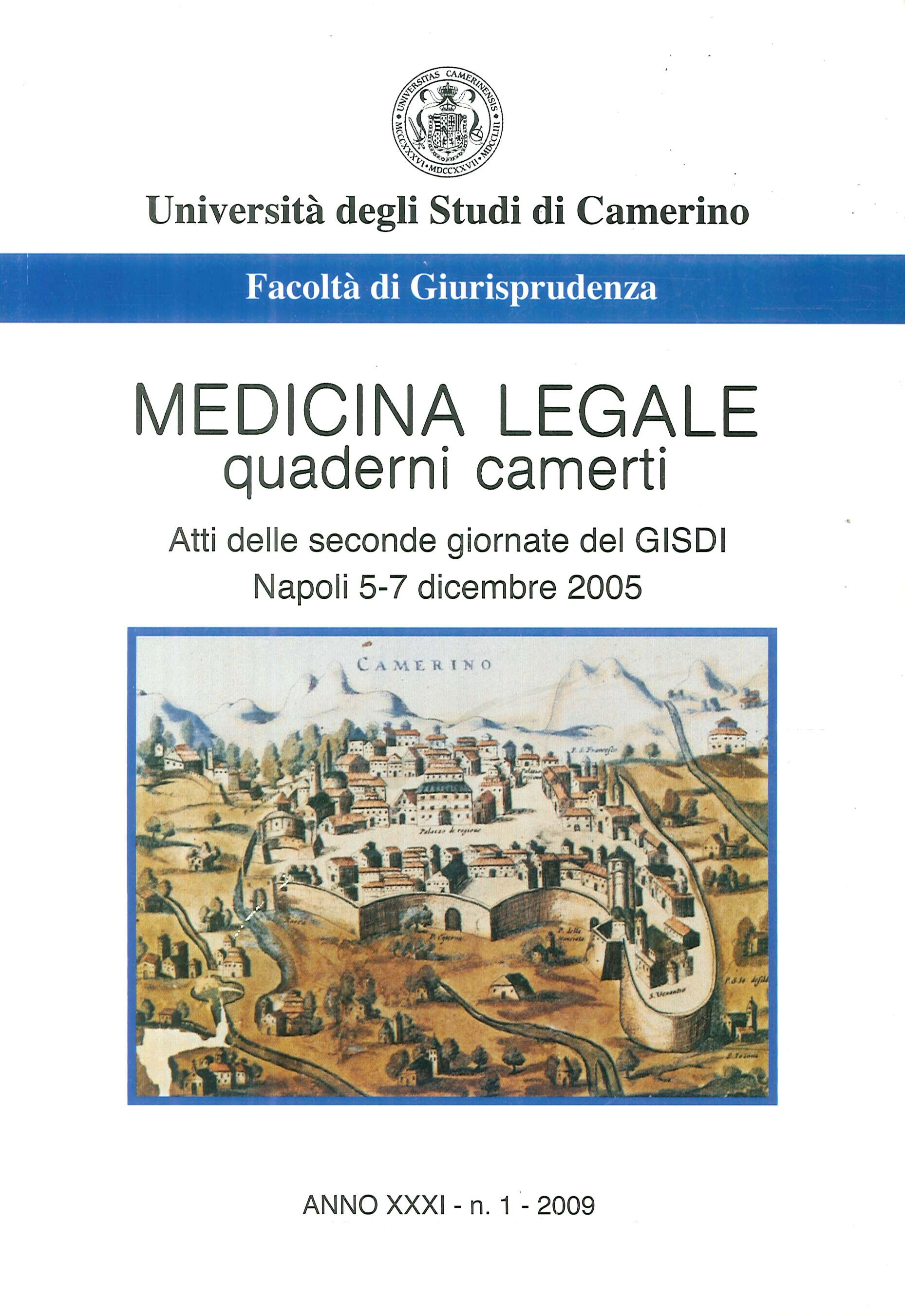 Medicina Legale Quaderni Camerti. 6 volumi Medicina Legale Quaderni Camerti. 6 volumi