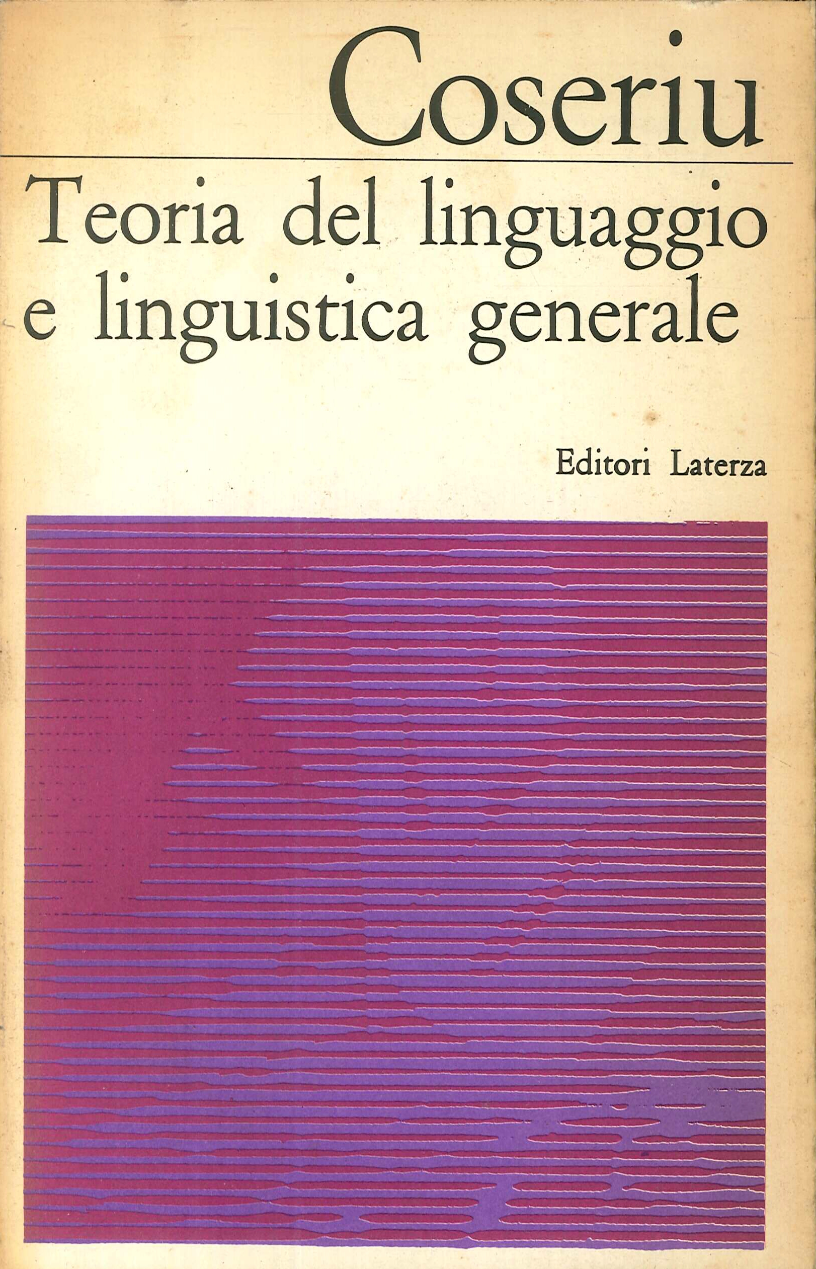 Teoria del Linguaggio e Linguistica Generale Teoria del Linguaggio e Linguistica Generale