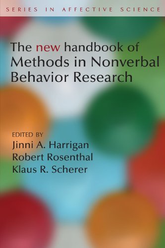 New Handbook of Methods in Nonverbal Behavior Research New Handbook of Methods in Nonverbal Behavior Research