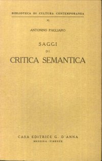 Saggi di critica semantica