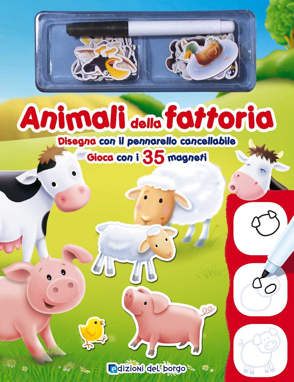 Animali della fattoria. Disegna con il pennarello cancellabile. Gioca con i 35 magneti. Ediz. a colori. Con gadget Animali della fattoria. Disegna con il pennarello cancellabile. Gioca con i 35 magneti. Ediz. a colori. Con gadget