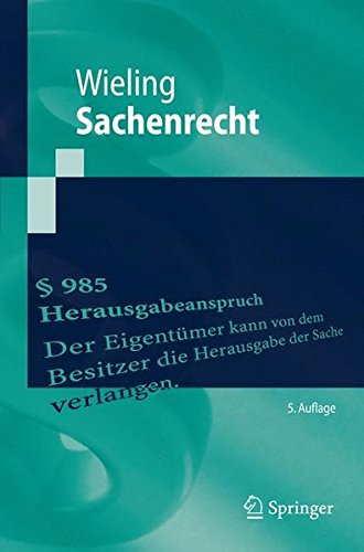 Sachenrecht Sachenrecht