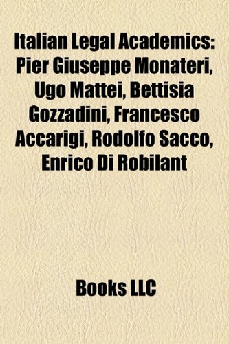 Italian Legal Academics Italian Legal Academics