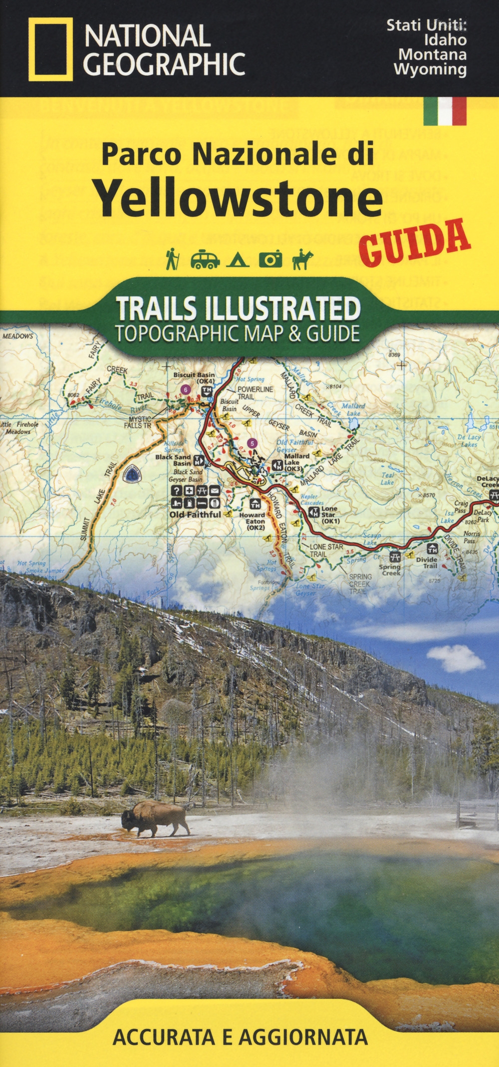Yellowstone National Park. Carta e guida turistica. 1:125.000 Yellowstone National Park. Carta e guida turistica. 1:125.000