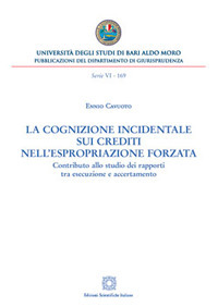 La cognizione incidentale sui crediti nell'espropriazione forzata. Contributo allo studio dei rapporti tra esecuzione e accertamento La cognizione incidentale sui crediti nell'espropriazione forzata. Contributo allo studio dei rapporti tra esecuzione e accertamento