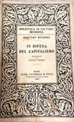 In difesa del capitalismo In difesa del capitalismo