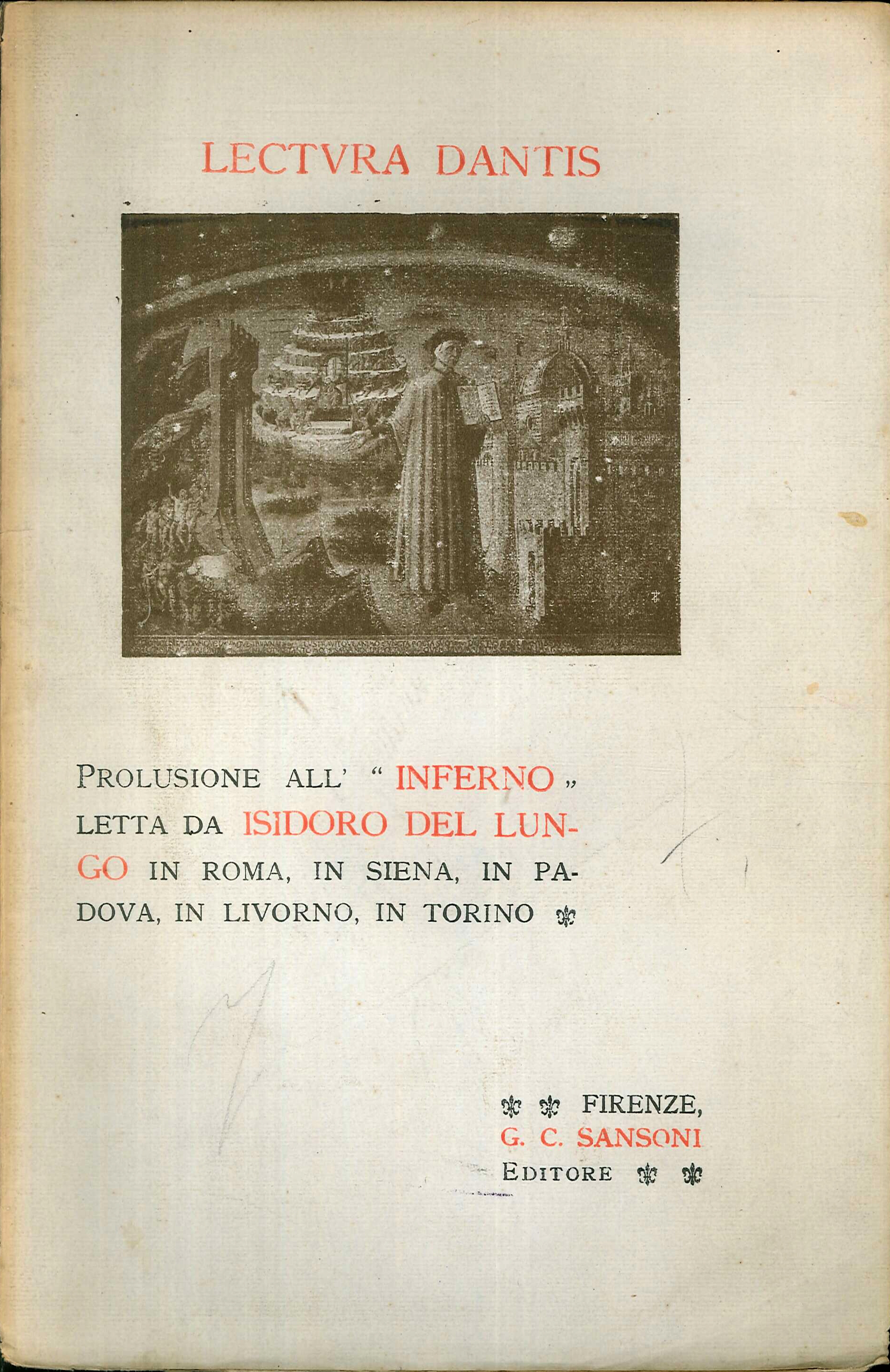 Lectura Dantis. Prolusione all' Lectura Dantis. Prolusione all'