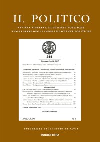 Il politico. Rivista italiana di scienze politiche (2017). Vol. 1