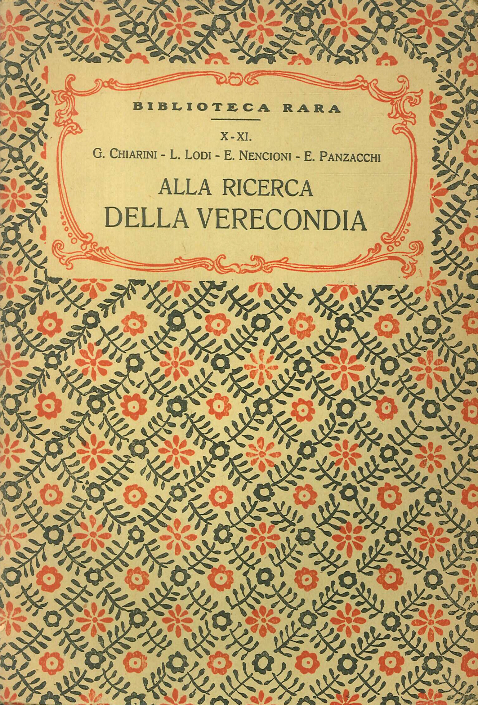 Alla ricerca della verecondia Alla ricerca della verecondia