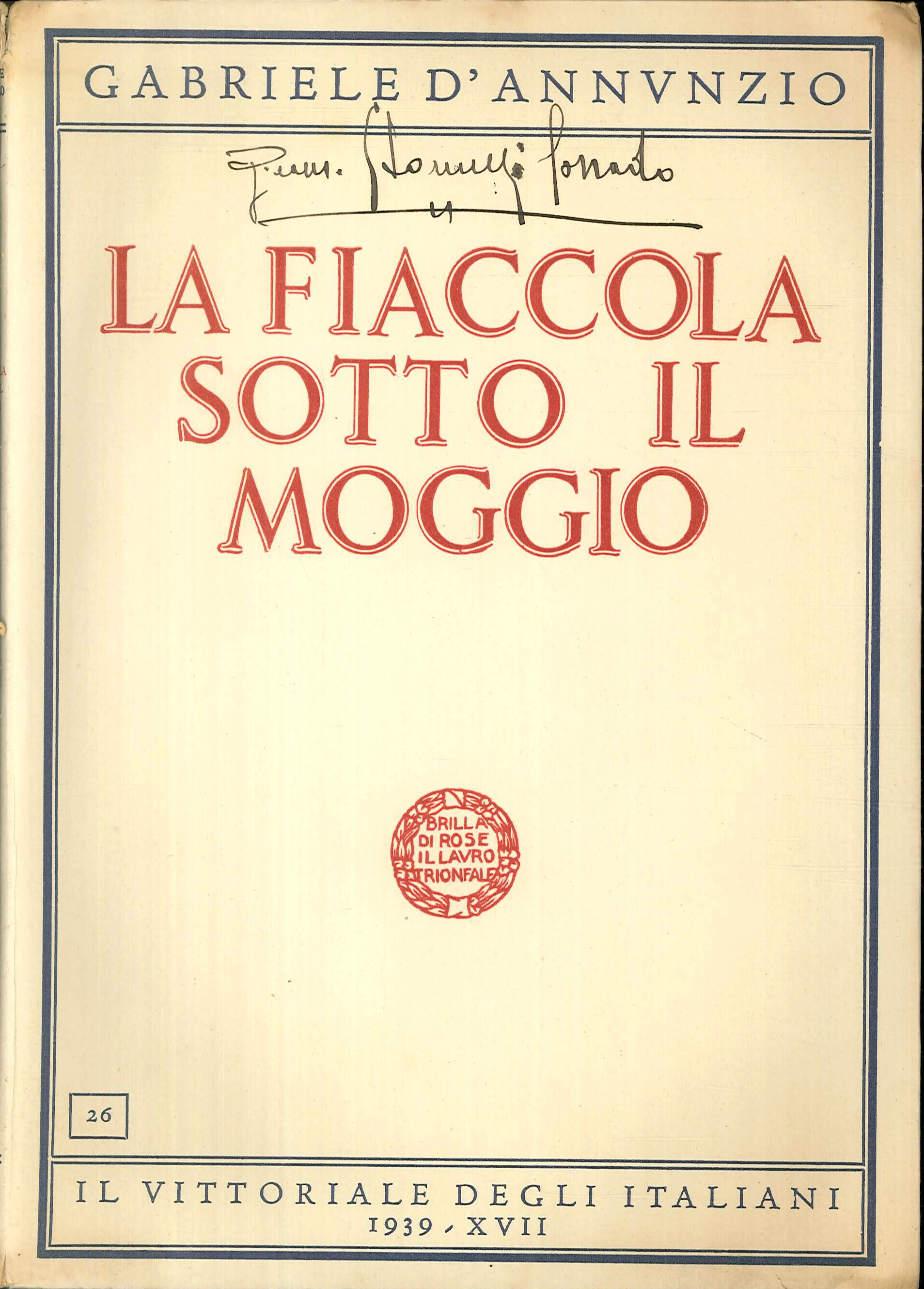 La fiaccola sotto il moggio La fiaccola sotto il moggio