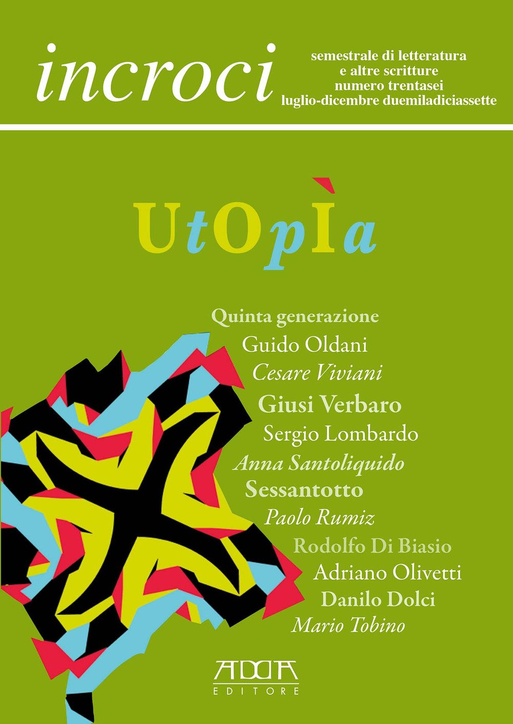 Incroci (2017). Vol. 36 Incroci (2017). Vol. 36