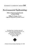 Environmental Epidemiology: Effects of Environmental Chemicals On Human Health