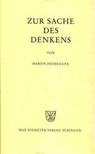 Zur Sache des Denkens Zur Sache des Denkens