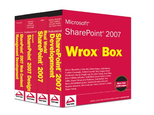 Microsoft Sharepoint 2007 Wrox Box: Pro Sharepoint 2007 Development, Real World Sharepoint 2007,microsoft Sharepoint 2007 Design, Sharepoint 2007 Web Content Managment Development Microsoft Sharepoint 2007 Wrox Box: Pro Sharepoint 2007 Development, Real World Sharepoint 2007,microsoft Sharepoint 2007 Design, Sharepoint 2007 Web Content Managment Development