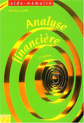 Analyse Financière Analyse Financière