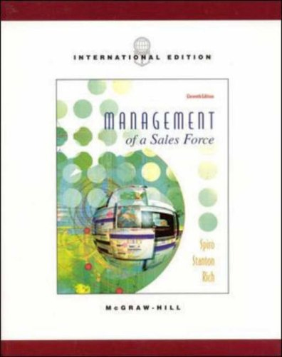 Management of a Sales Force Management of a Sales Force