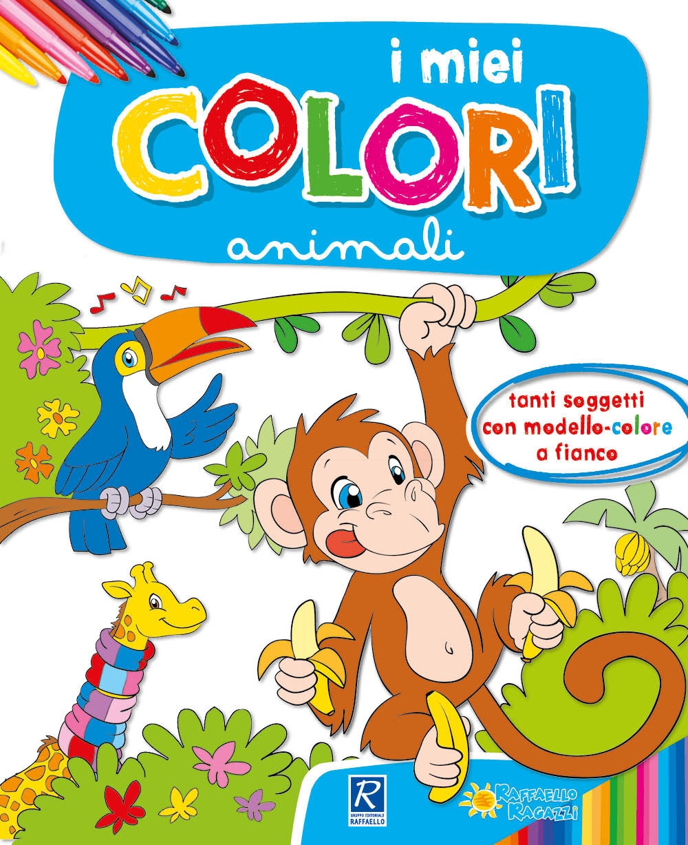 Gli animali. I miei colori. Con scatola con 6 pennarelli Gli animali. I miei colori. Con scatola con 6 pennarelli
