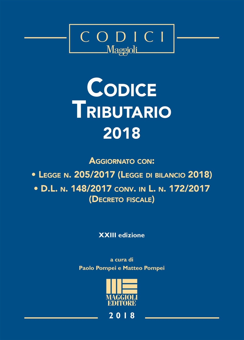 Codice tributario 2018 Codice tributario 2018