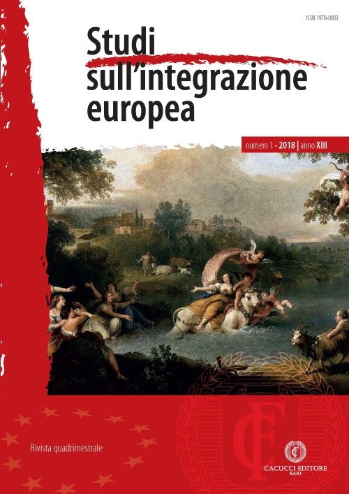 Studi sull'integrazione europea (2018). Vol. 1 Studi sull'integrazione europea (2018). Vol. 1