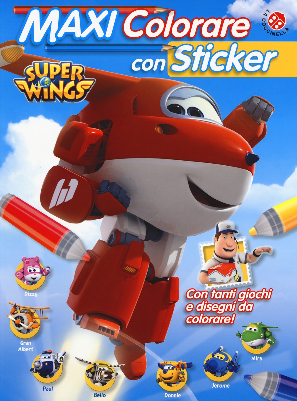 Maxi colorare con sticker. Super Wings. Con adesivi. Ediz. a colori Maxi colorare con sticker. Super Wings. Con adesivi. Ediz. a colori