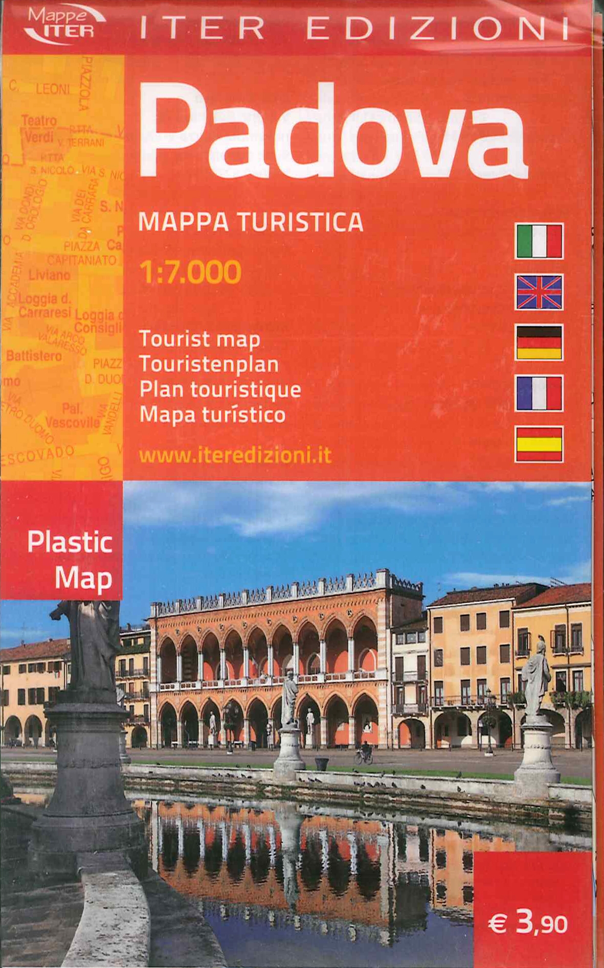 Padova. Mappa turistica 1:7.000. Tourist Map. Touristeplan. Plan Touristique. Mapa Turistico.
