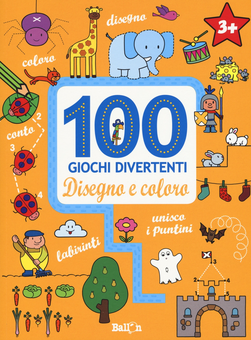 Disegno e coloro. 100 giochi divertenti. Ediz. a colori Disegno e coloro. 100 giochi divertenti. Ediz. a colori