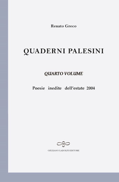 Quaderni Palesini (IV volume) Quaderni Palesini (IV volume)