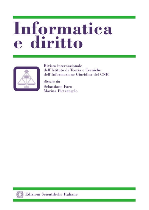 Informatica e diritto (2016). Vol. 02 Informatica e diritto (2016). Vol. 02